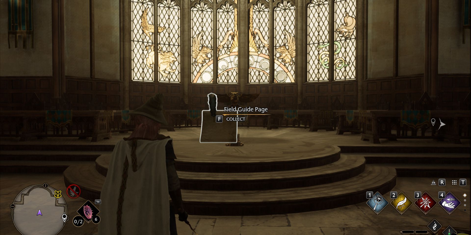 Image of the Owl Lectern Field Guide Page in Hogwarts Legacy.