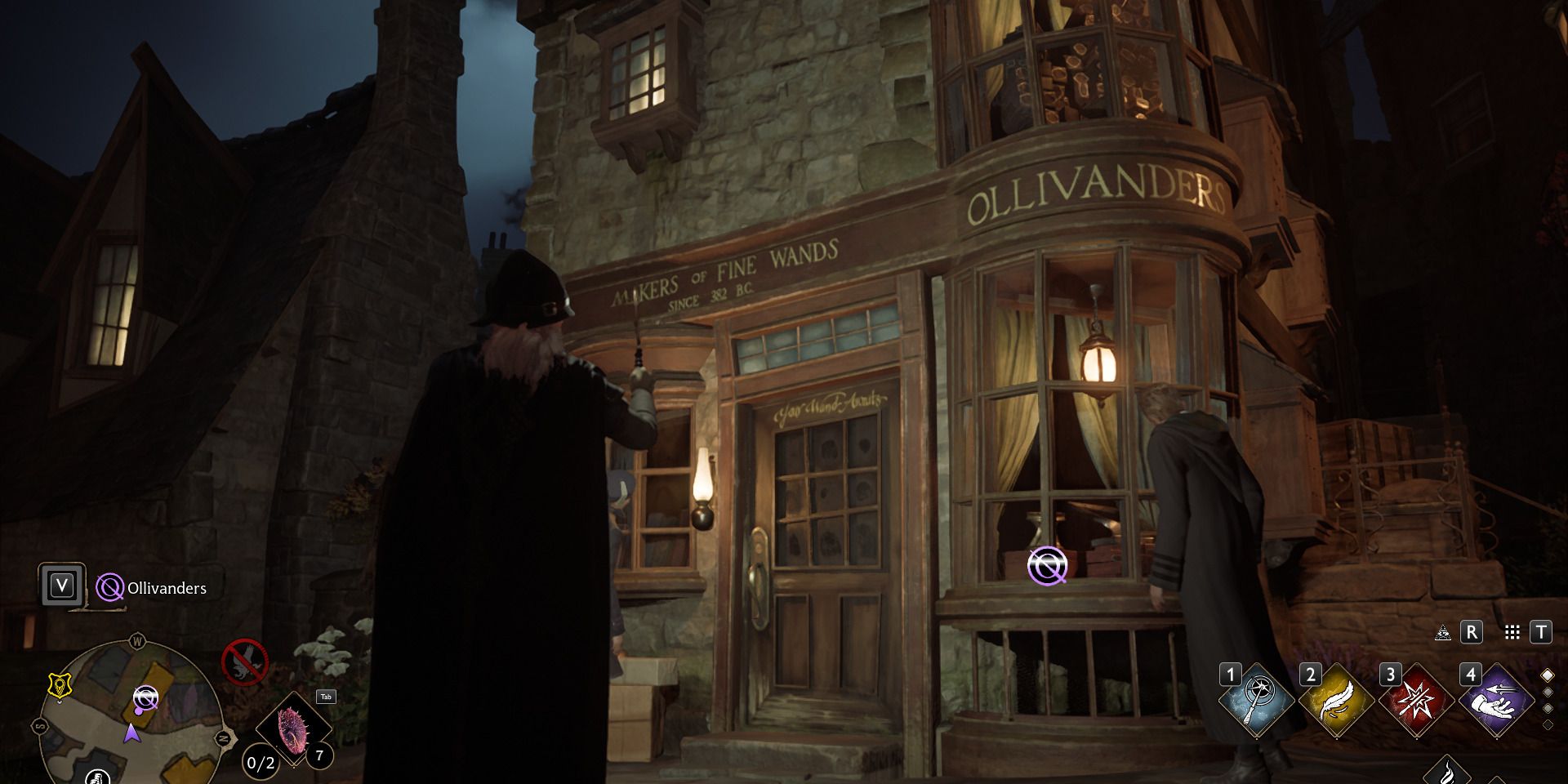 Image of the store Ollivanders in Hogsmeade in Hogwarts Legacy.