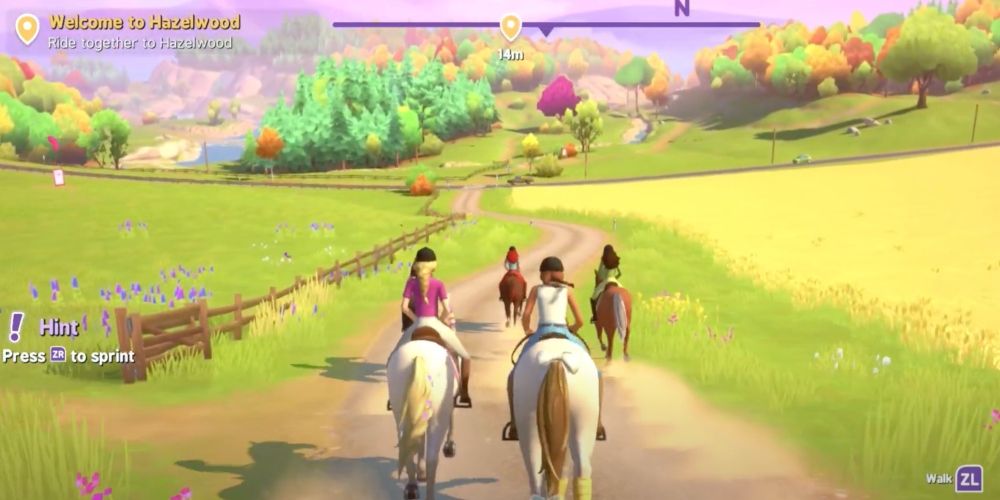 Player and npcs ride horses