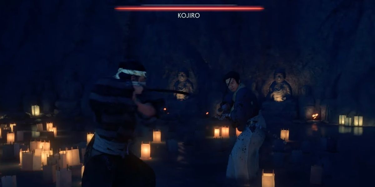 Fighting Kojiro in Ghost of Tsushima