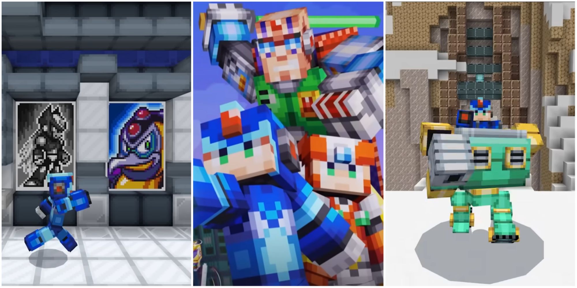 Banner image for the Mega Man X Minecraft DLC