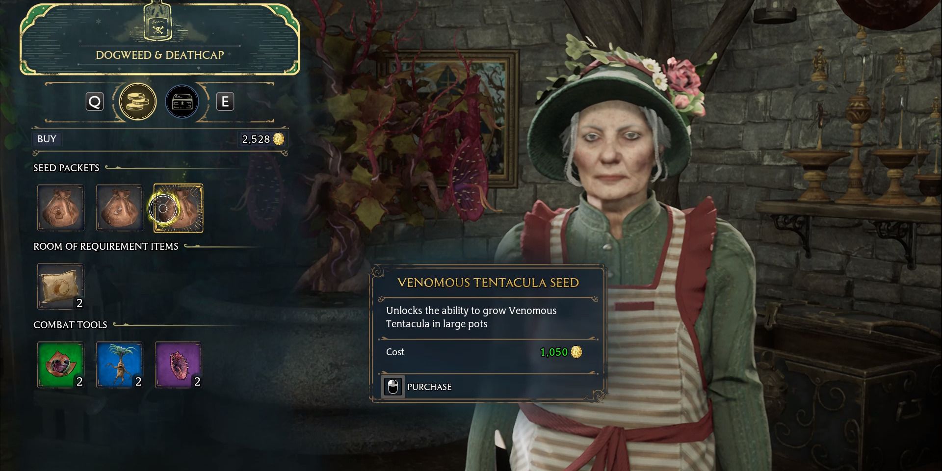 An image of Tentacula's poisonous seeds is available in Dogweed & Deathcap at Hogwarts Legacy.