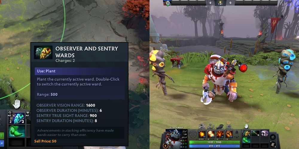 Observer and Sentry Wards Utility Hero from Dota 2