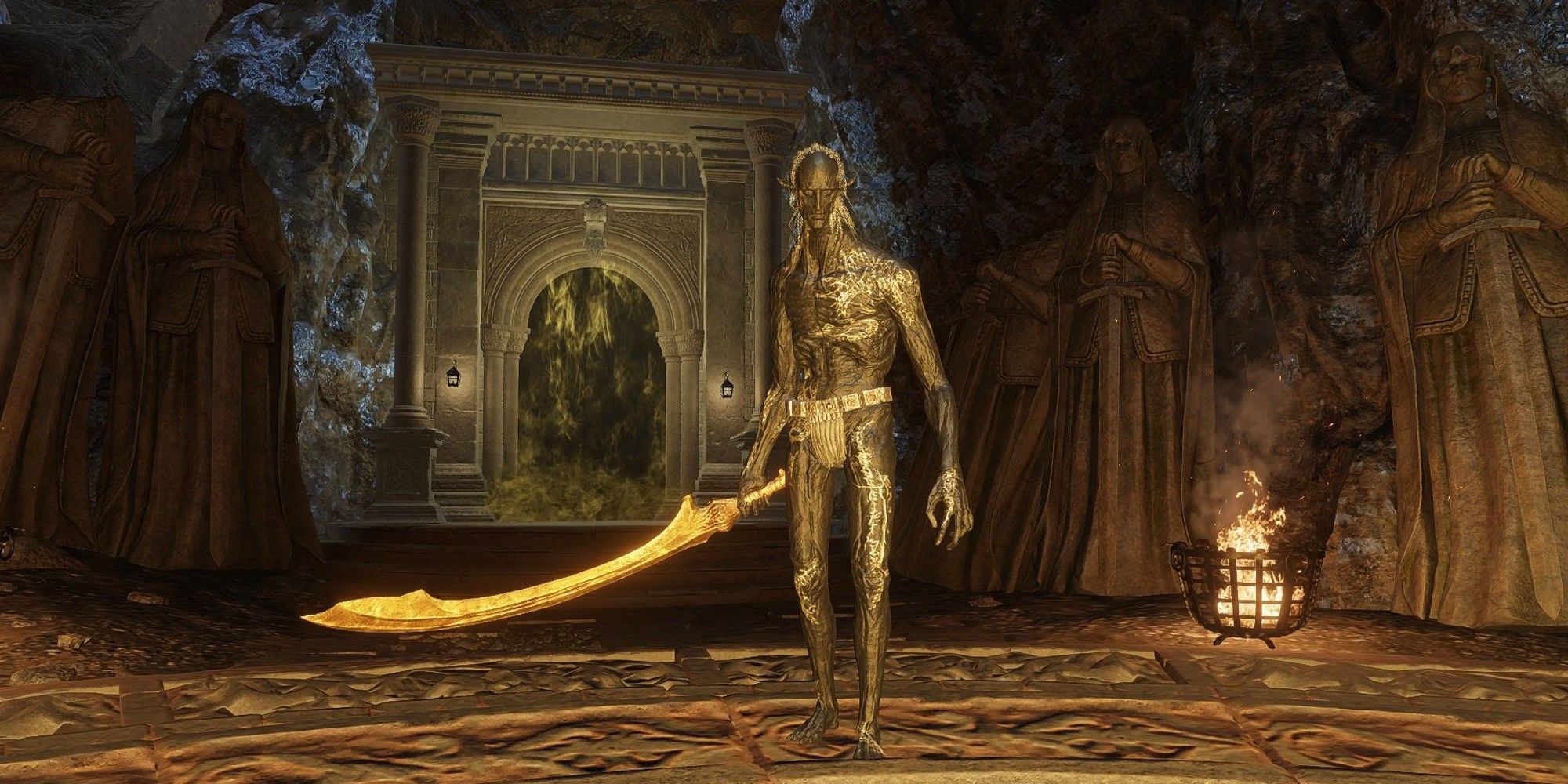 the onyx lord holding his greatsword