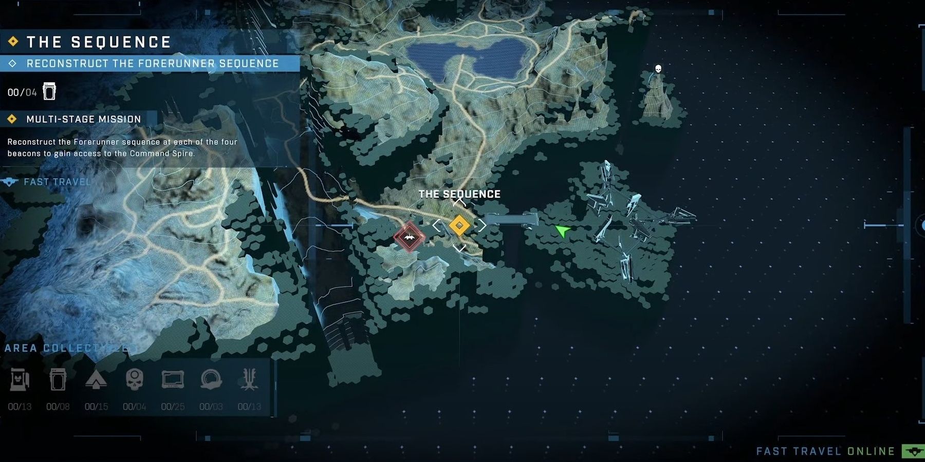 The map in Halo Infinite depicts the sequence mission.