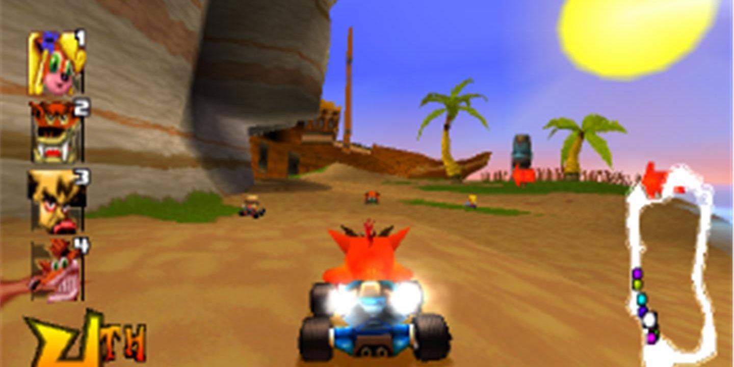 Crash Team Racing CTR PS1 Racing Crash Bandicoot race island kart