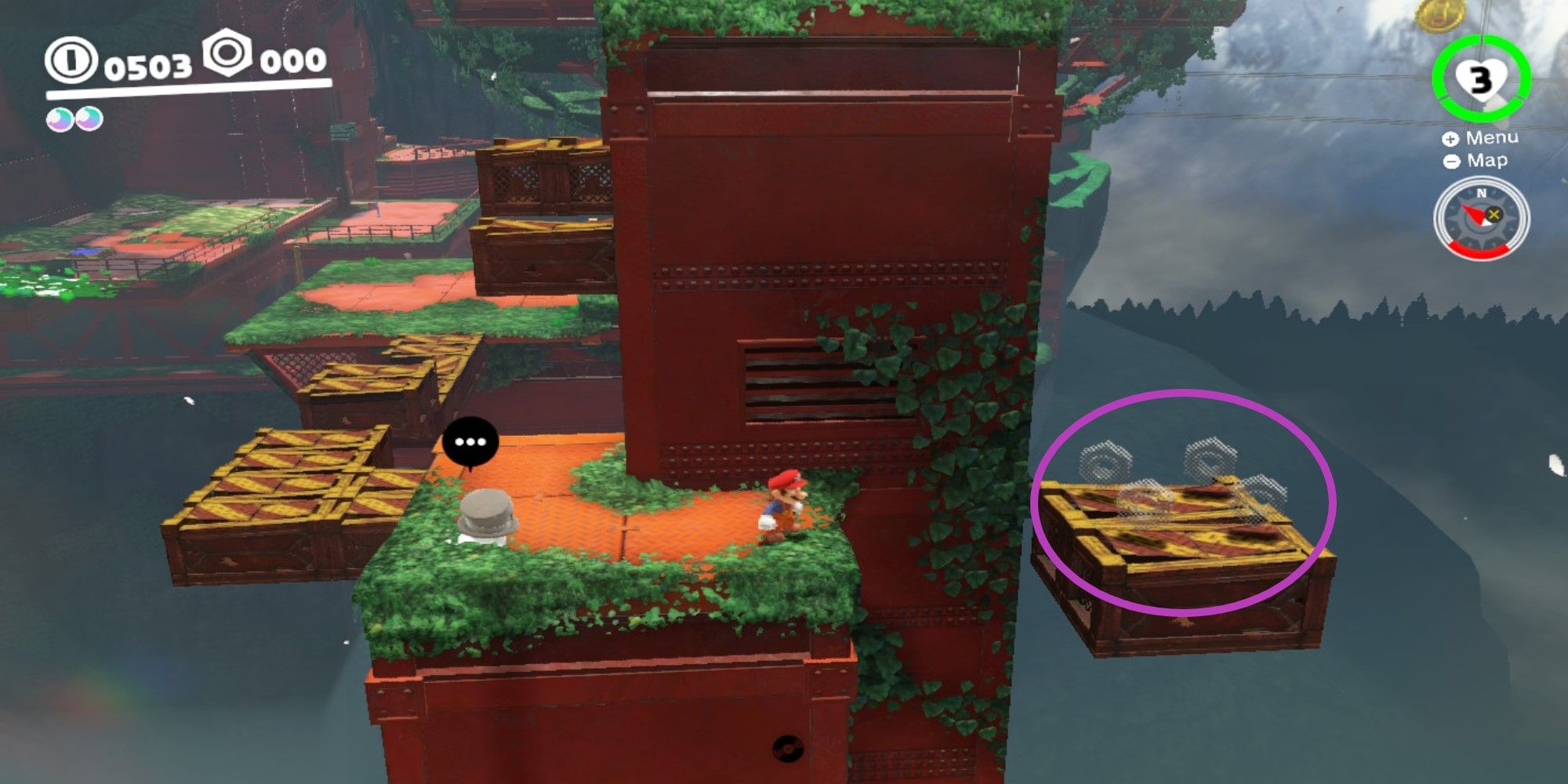 Super Mario Odyssey All Purple Coins In The Wooded Kingdom