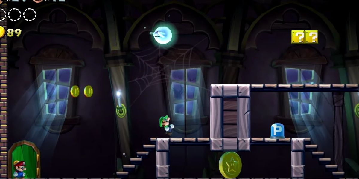 Frosted Glacier Swaying Ghost House Star Coins New Super Mario Bros. U Deluxe: All Frosted Glacier Star Coins