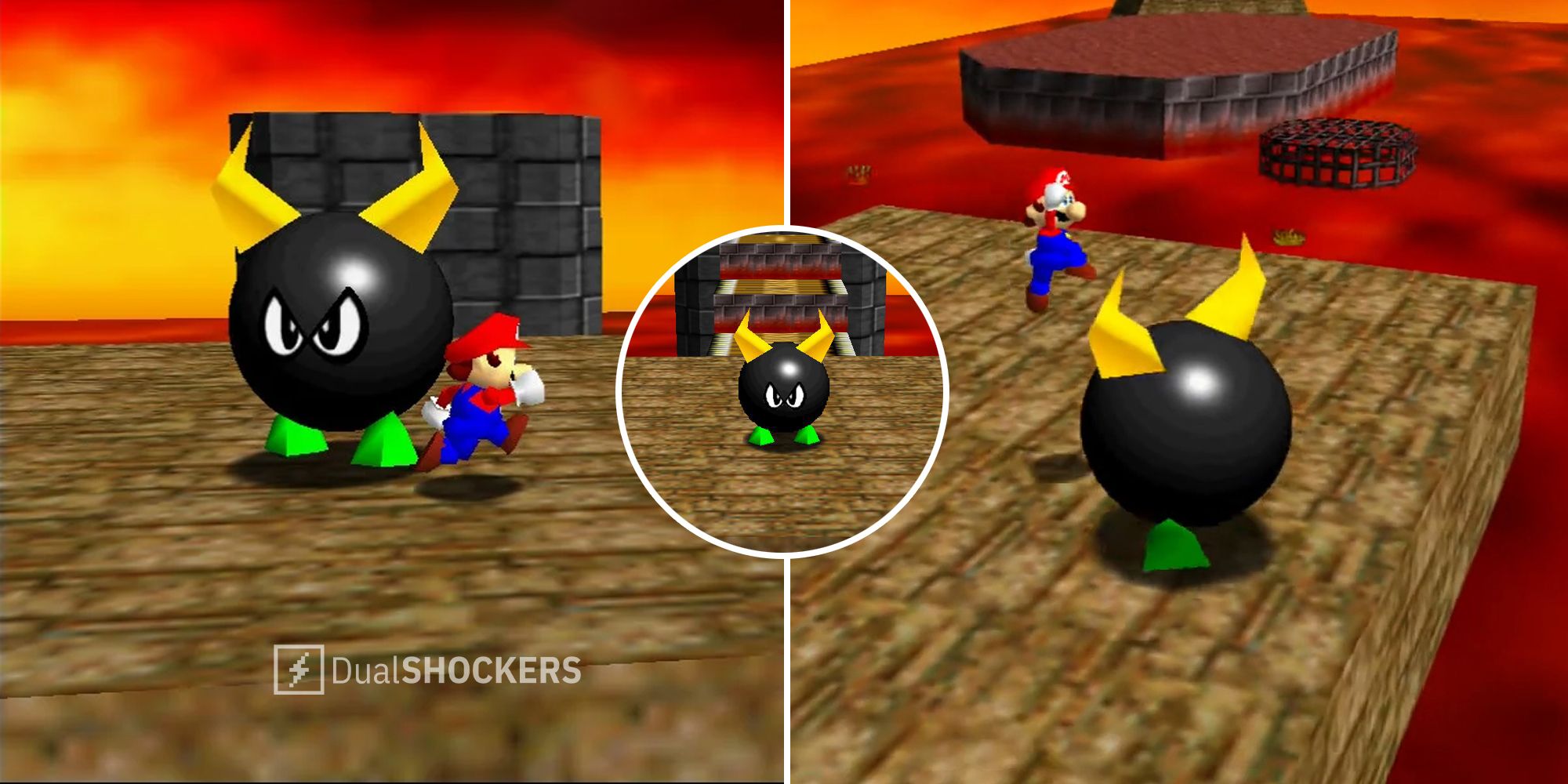Super Mario 64 Boil the Big Bully boss battle