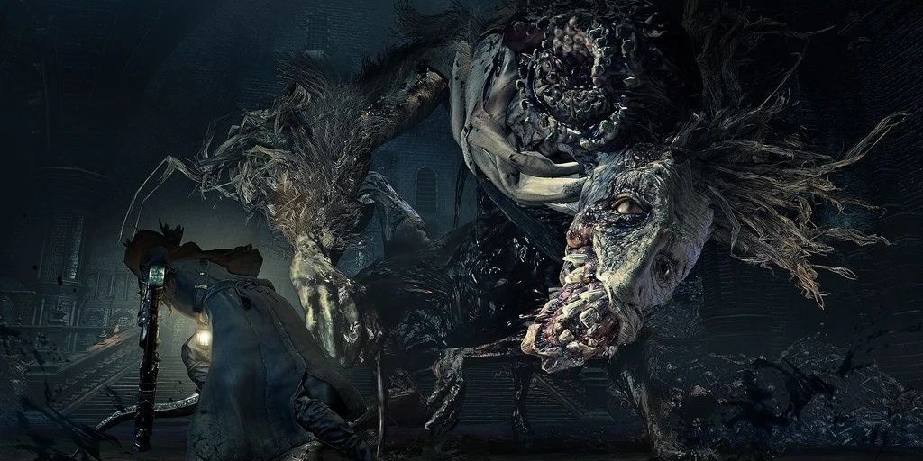 The Hunter Taking On Ludwig From Bloodborne