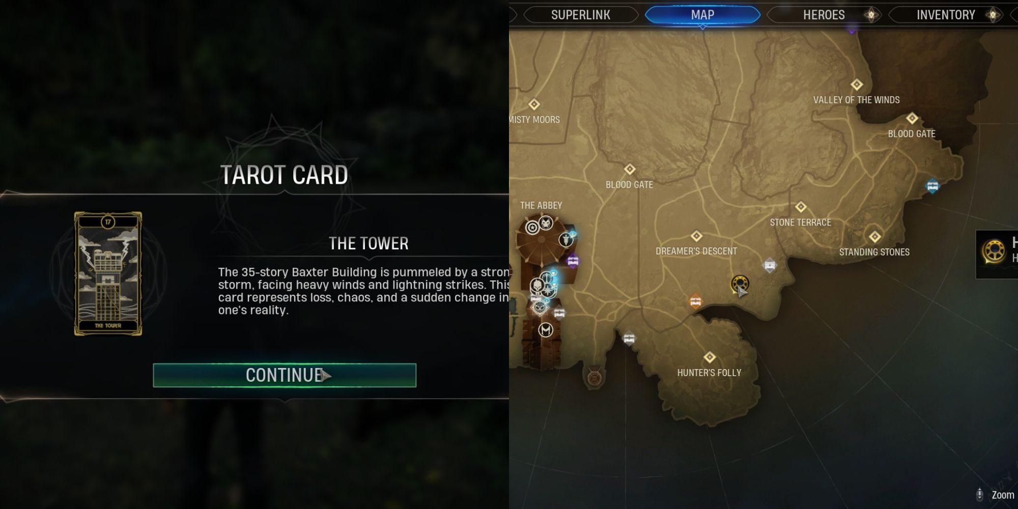 Midnight Suns All Tarot Card Locations