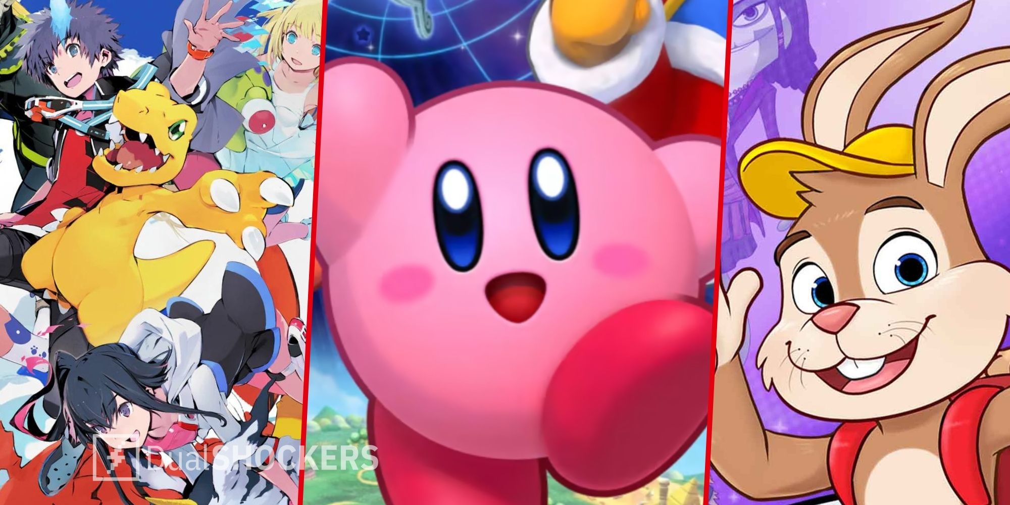 kirby, digimon, and octopath traveler 2 lead the new releases on switch this week