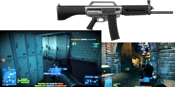 USAS 12 w/Frag Rounds (Pre-Patch) (Battlefield 3)