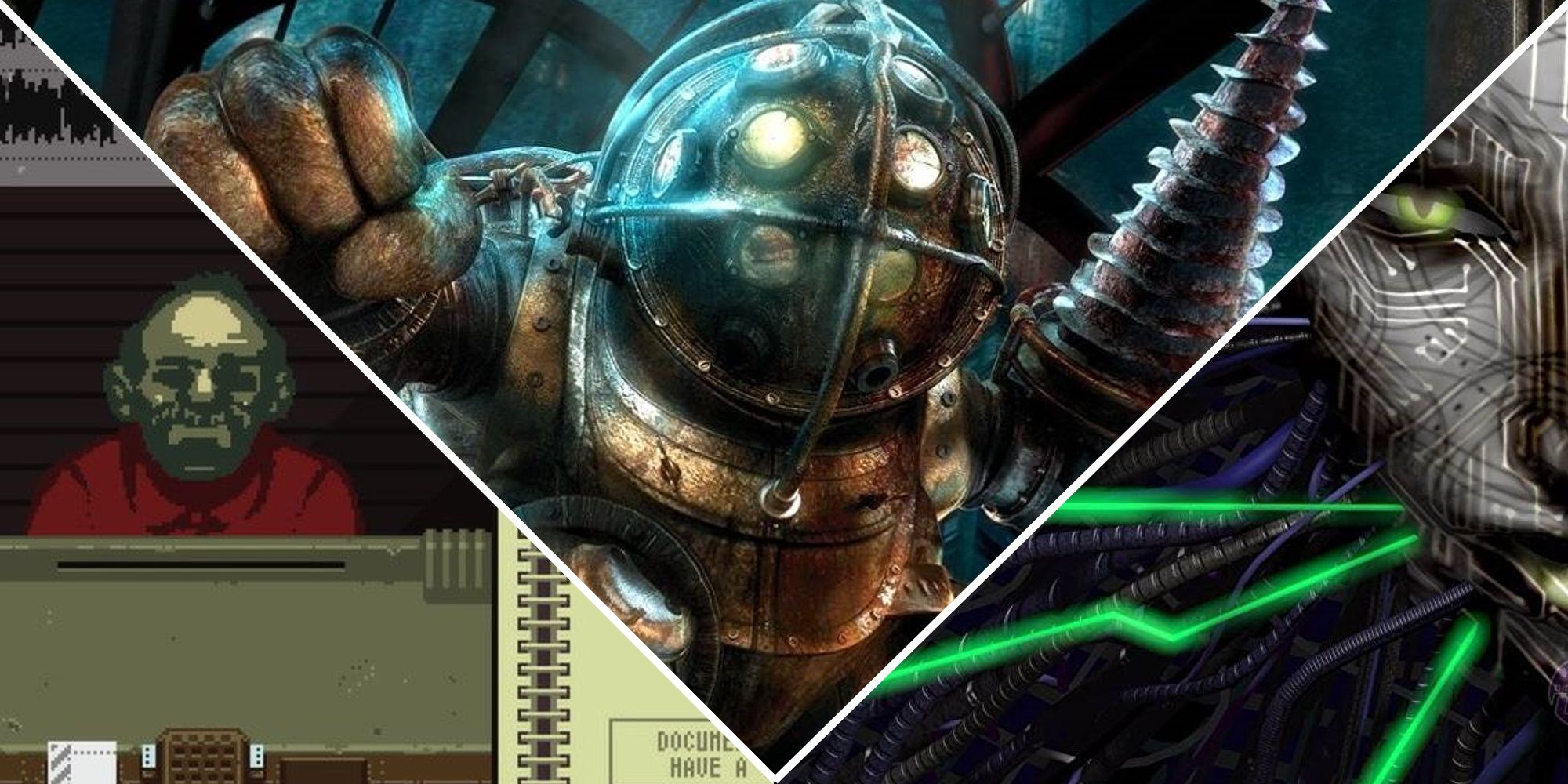 Papers Please, Bioshock, and System Shock 2