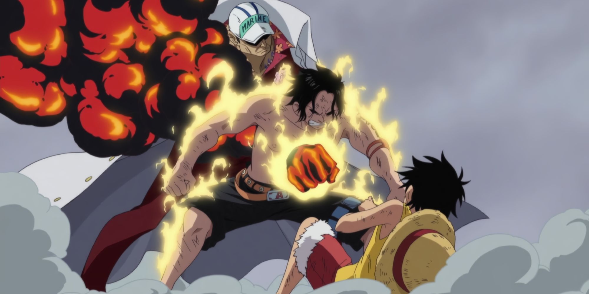One Piece Akainu killing Ace