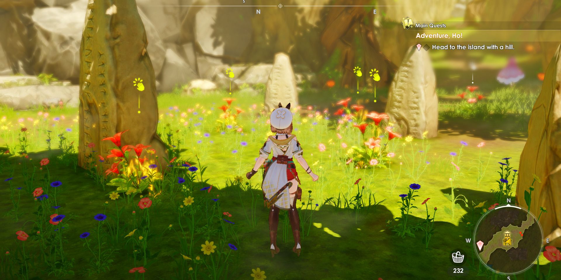 Photo of rare healthy flowers in the Pixie Forest at Atelier Ryza 3.