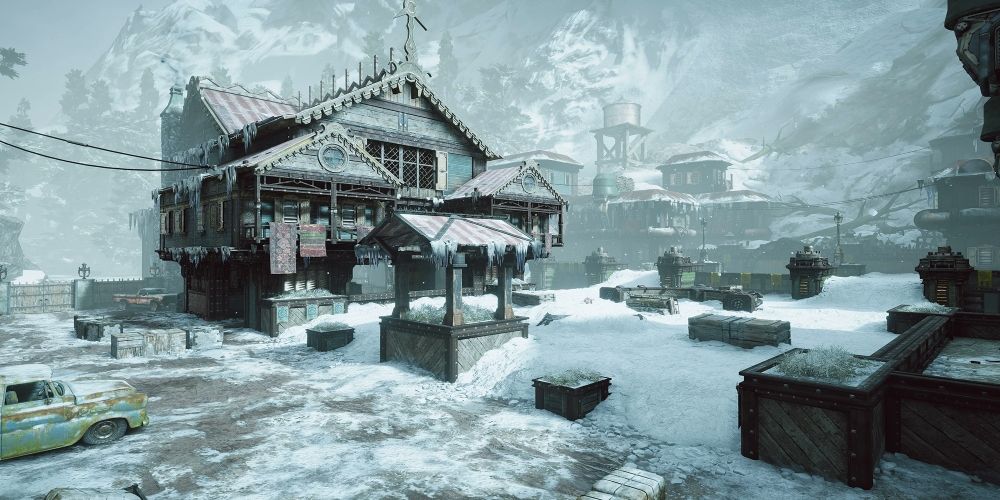 Snow has changed the map Avalanche from Gears of War