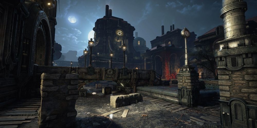 View of the map channels from Gears of War
