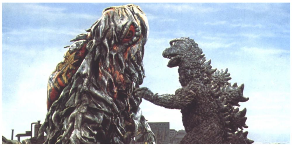 Hedorah Battling Godzilla