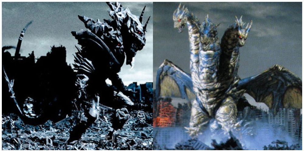 Monster X (Left) Kaiser Ghidorah (Right)