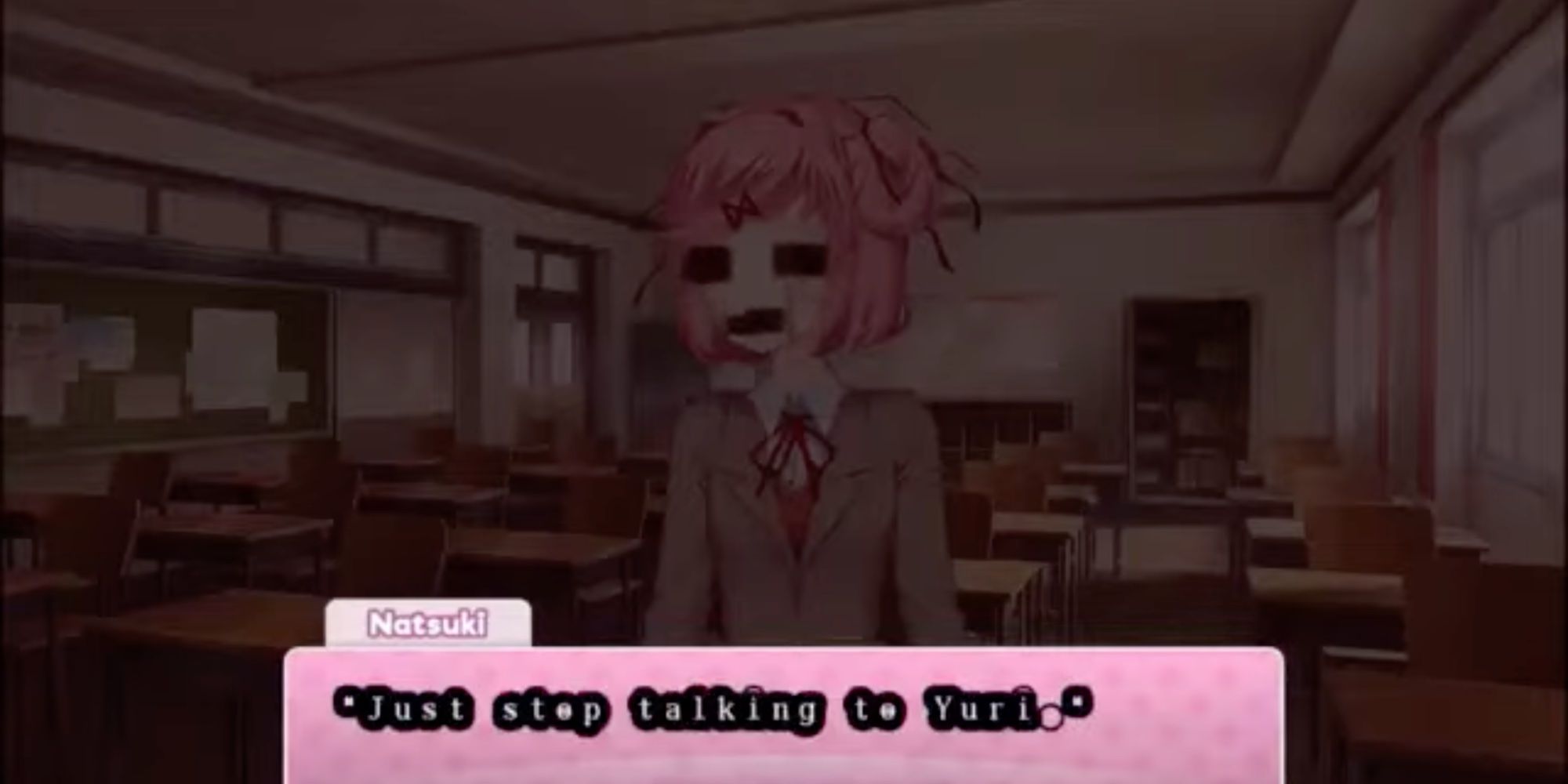 Doki Doki literature club: Natsuki possessed by Monica