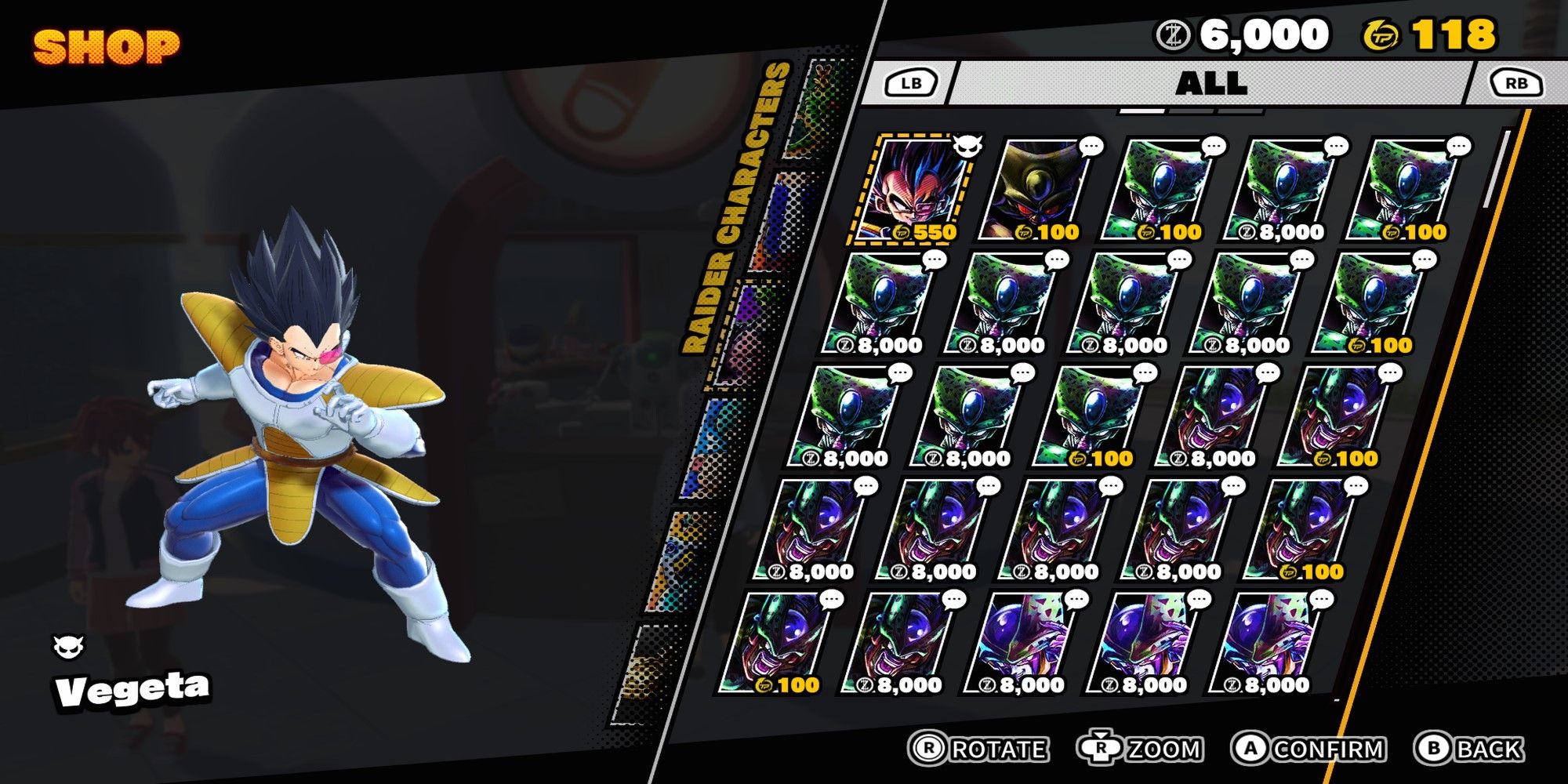 Dragon Ball The Breakers Shop Rider Figures Vegeta Skin