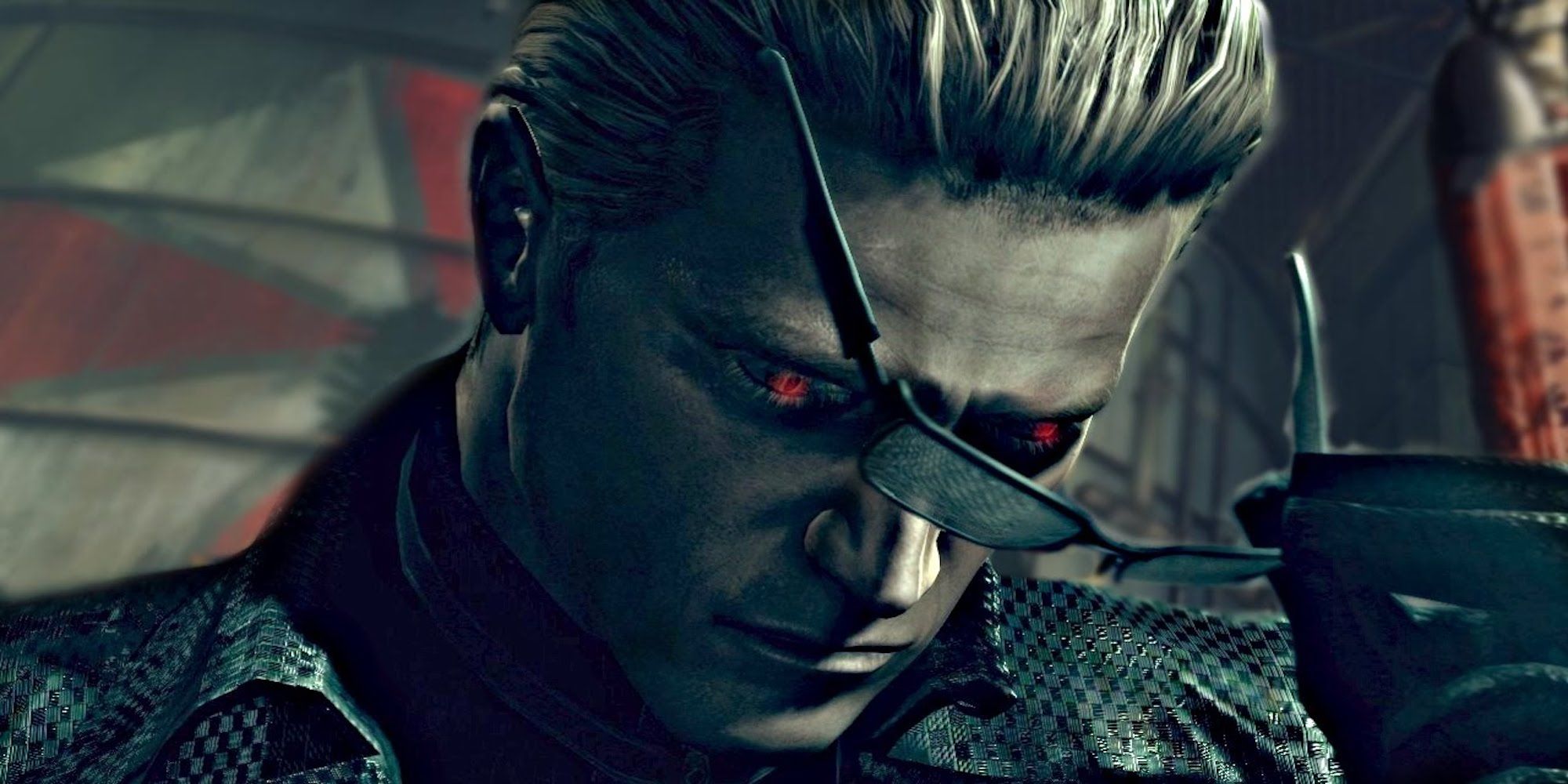Albert Wesker with his sunglasses (Resident Evil series)