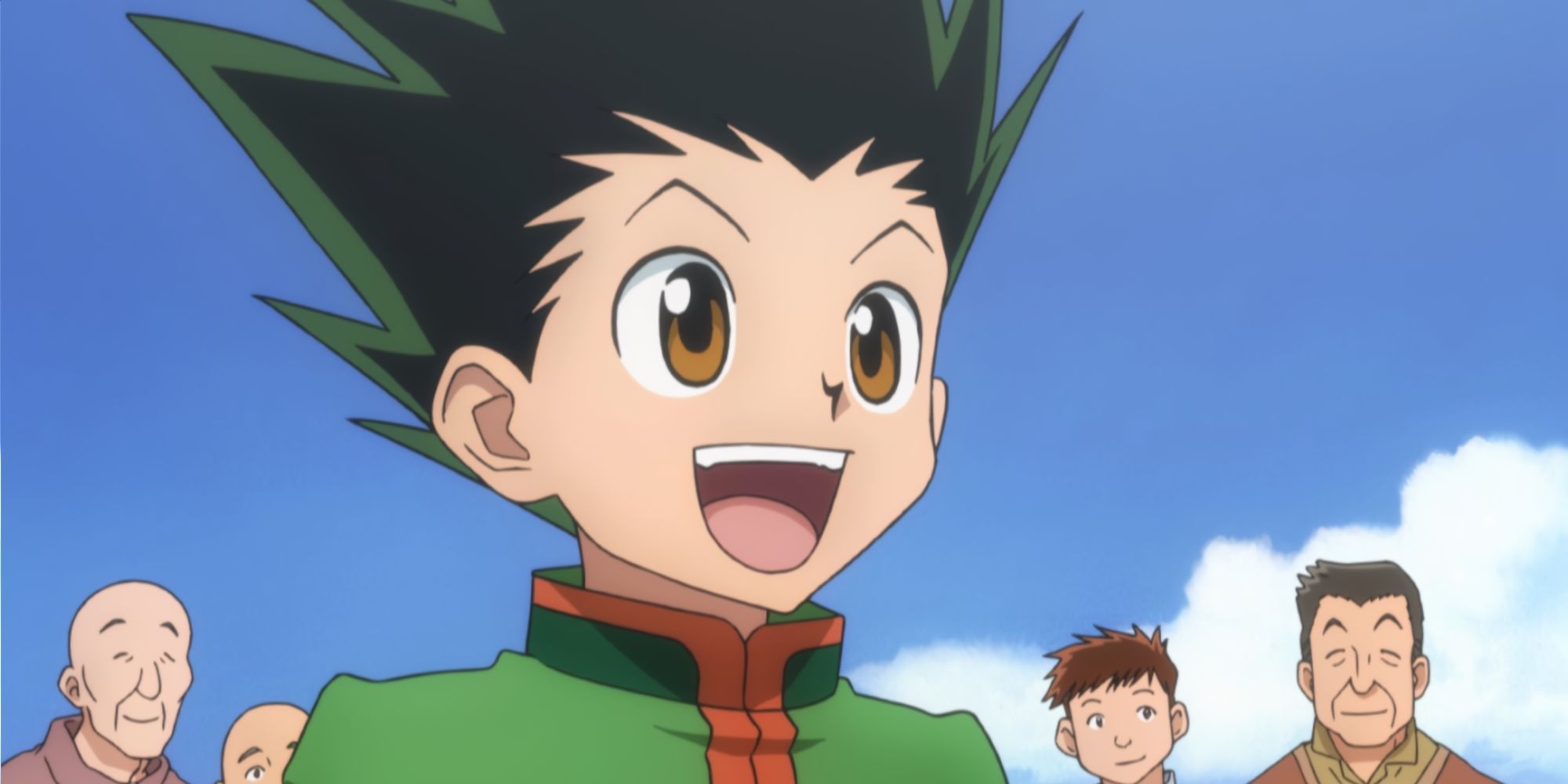 Gon From Hunter X Hunter Smiling with companions