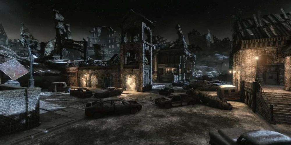 Stalemate multiplayer map from Gears of War at Night