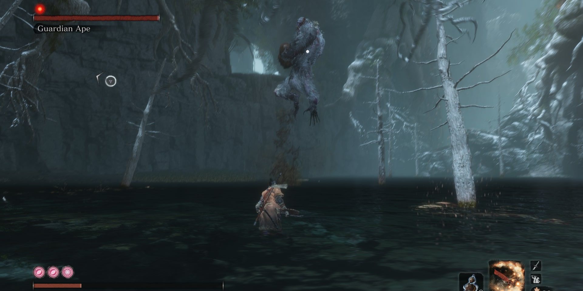 Guardian Ape Boss Fight from Sekiro