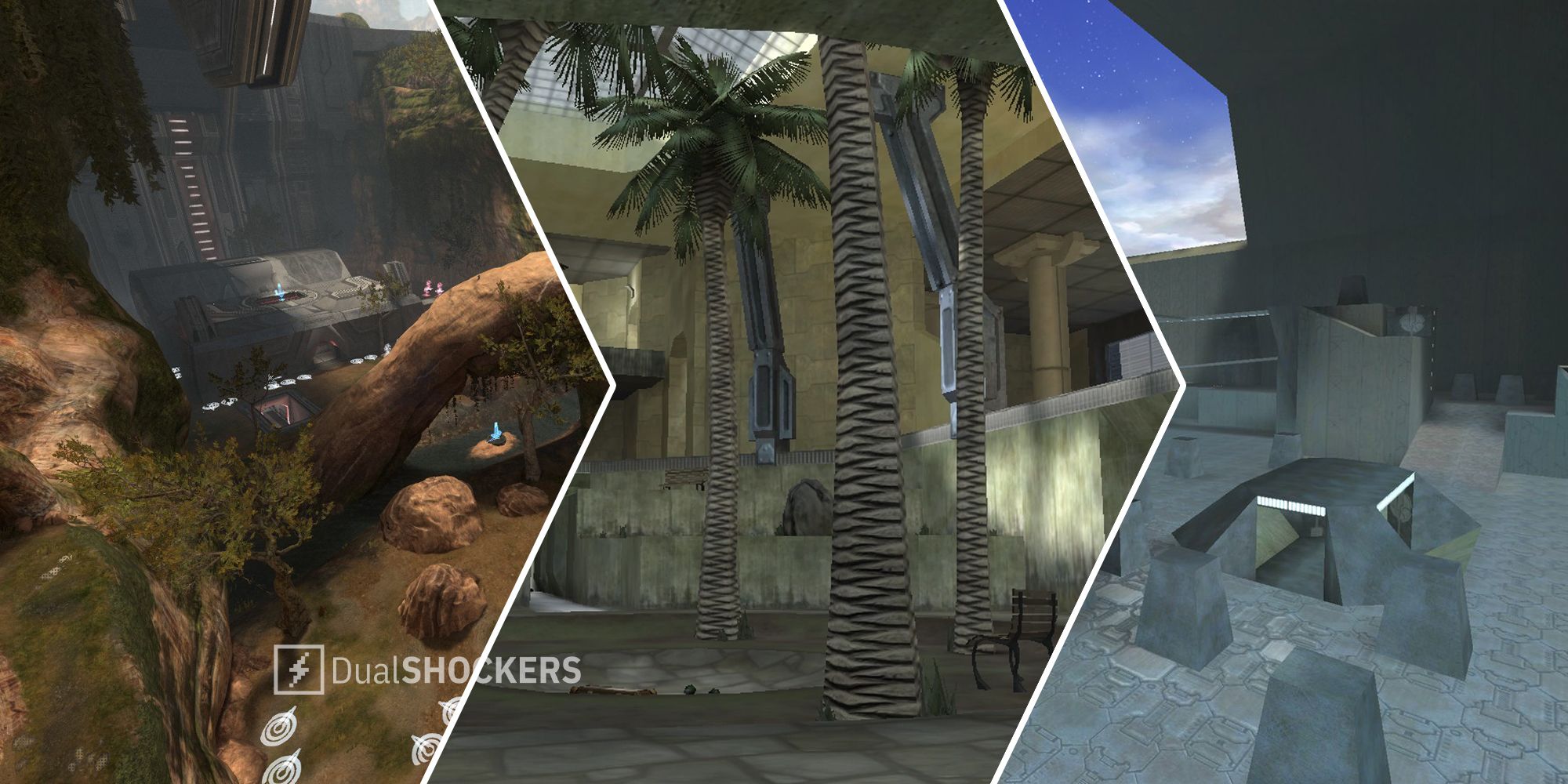 Halo Reach Battle Canyon, Halo 2 Ivory Tower, Halo Hang Em' High multiplayer maps