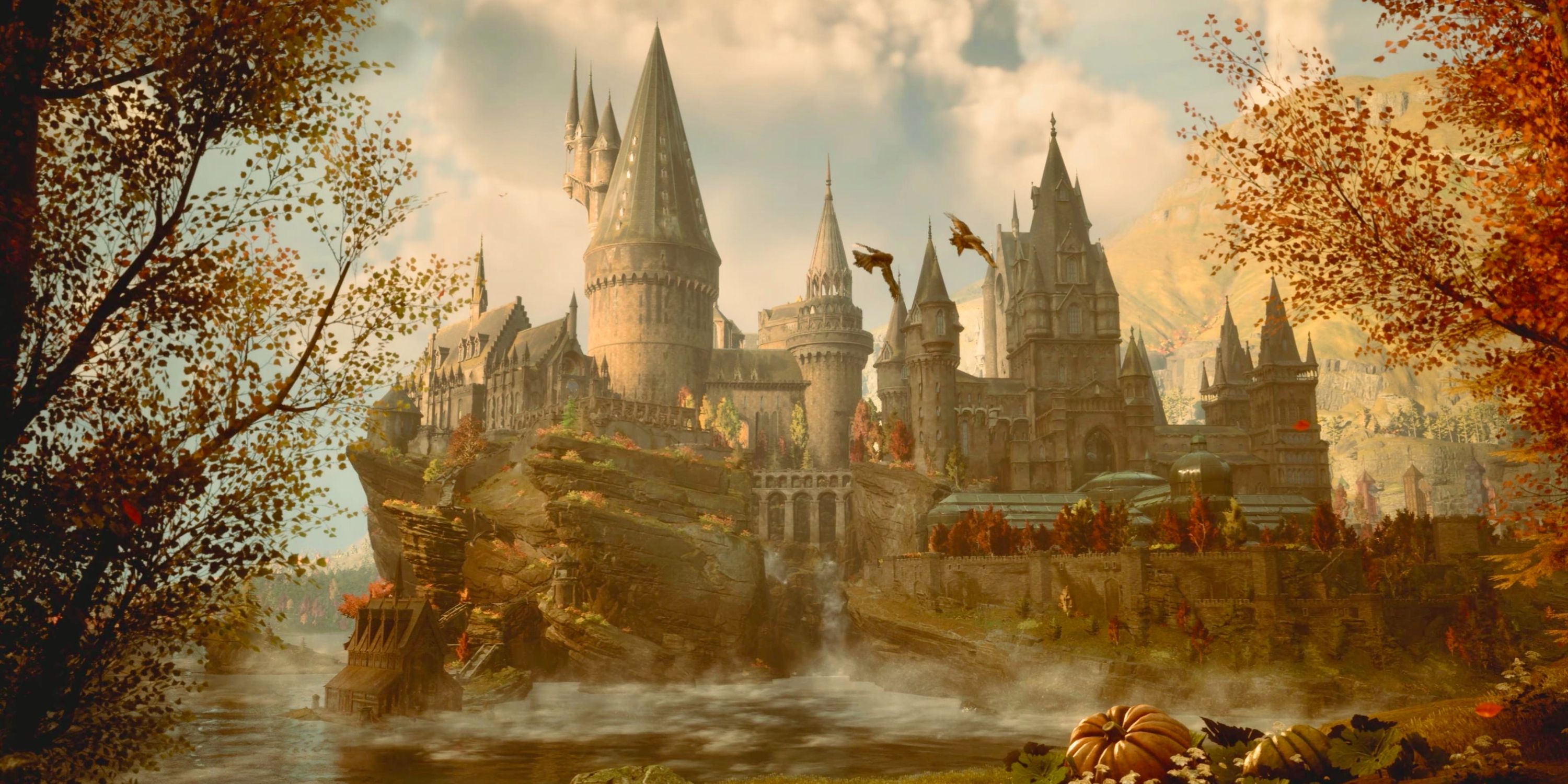 Hogwarts Castle in fall