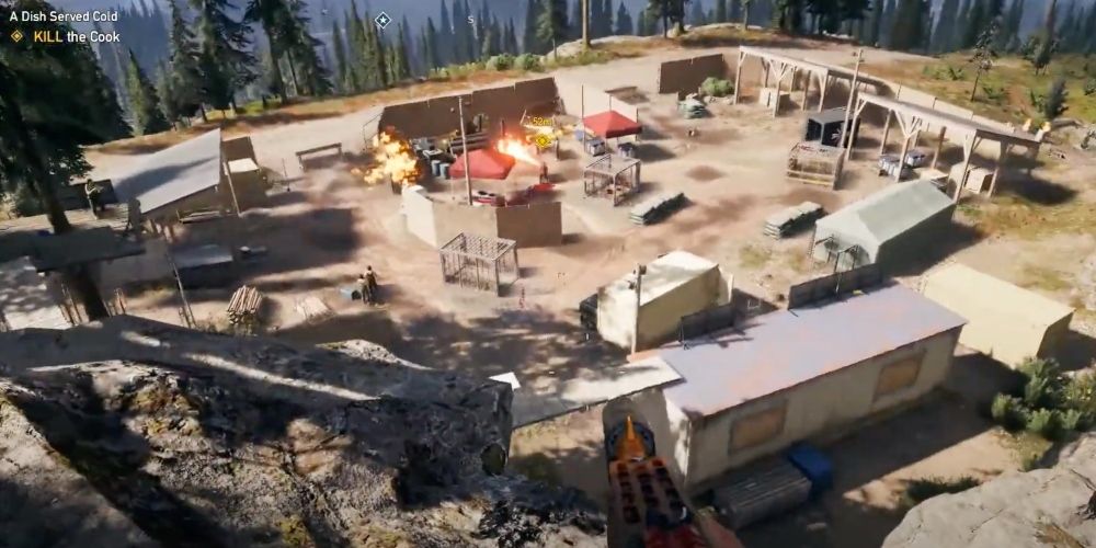 Far Cry 5 view overlooking The Pit
