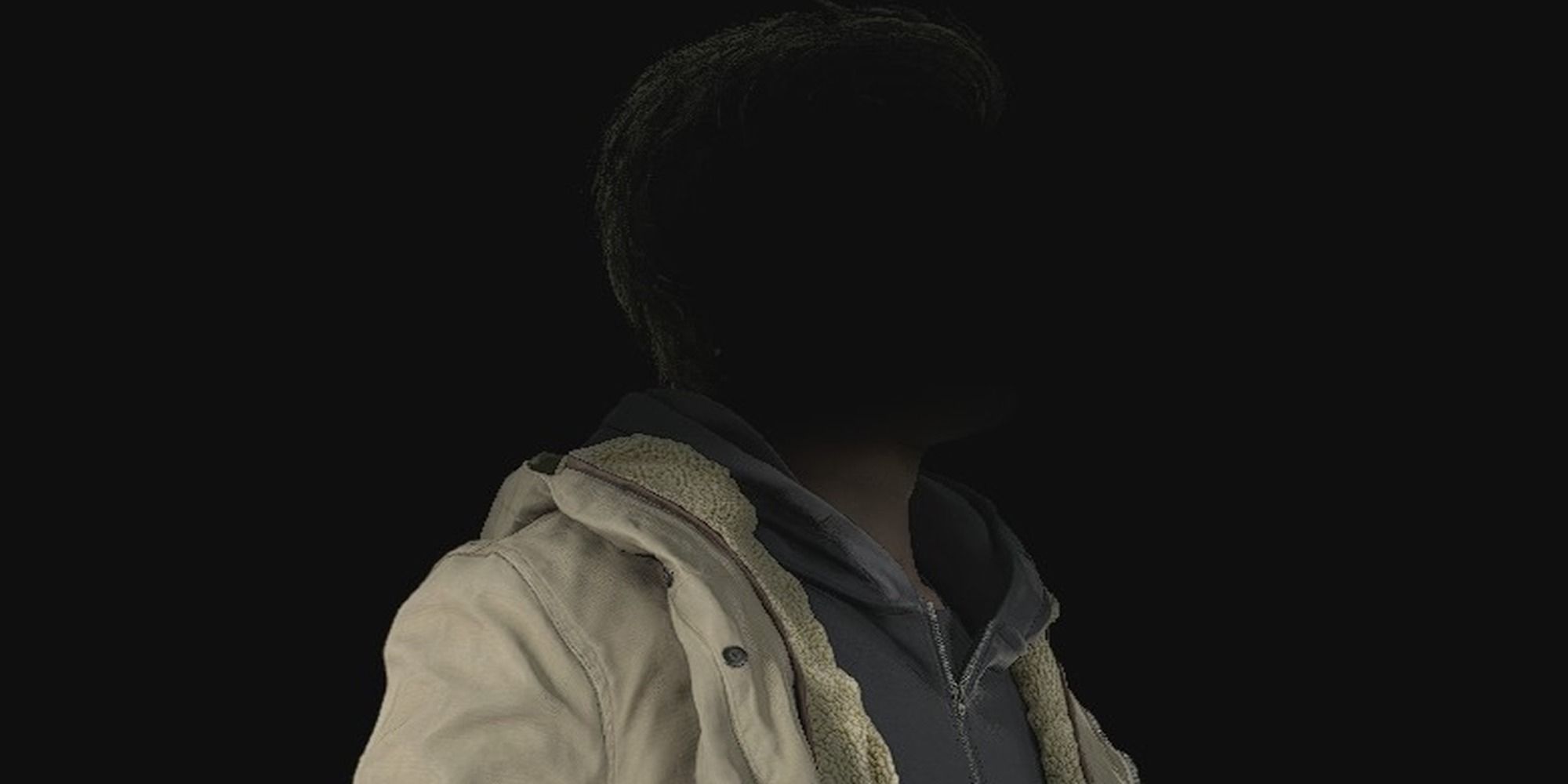 Ethan Winters with a dark face (Resident Evil series)