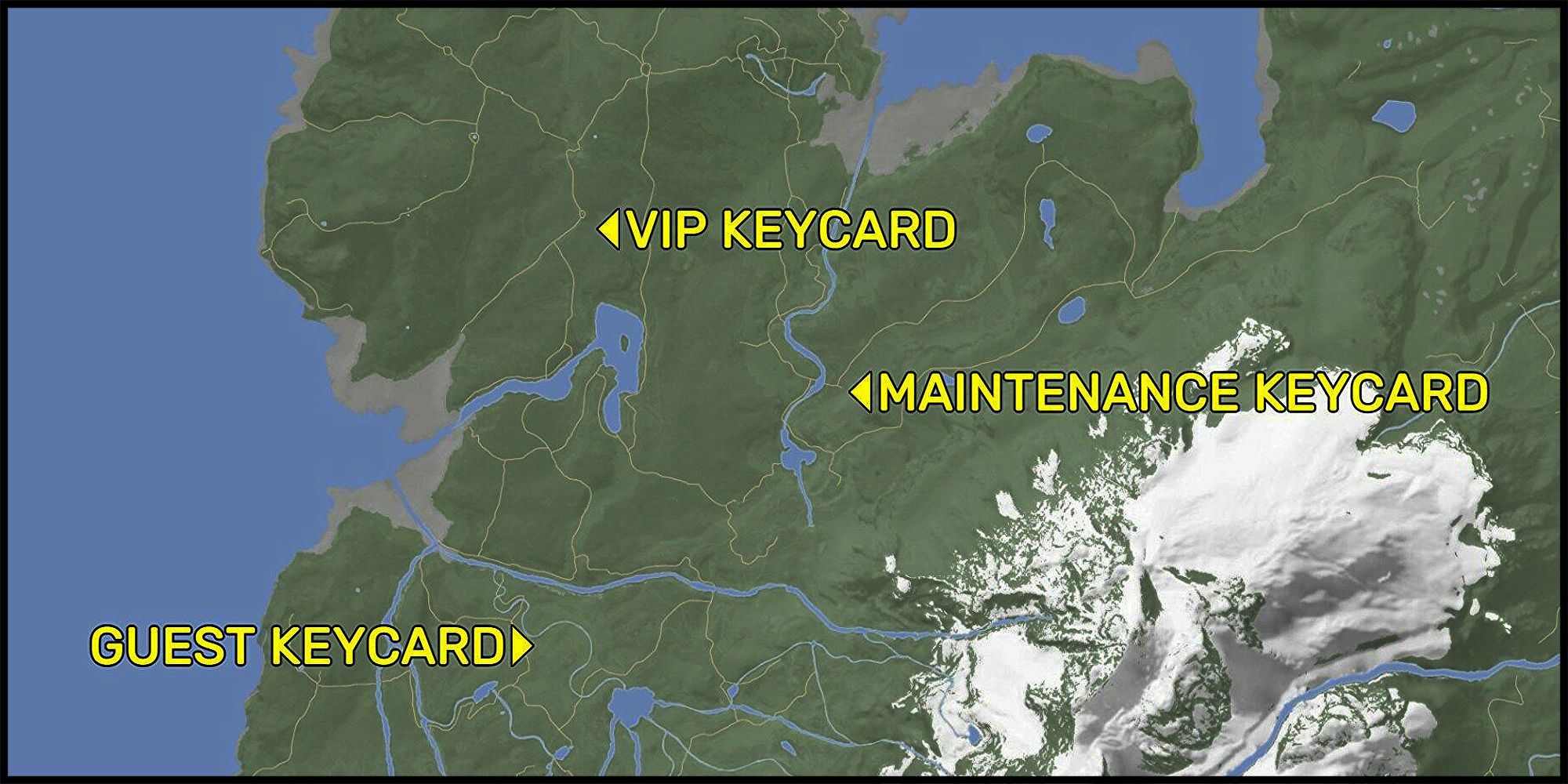 Sons Of The Forest Keycards Map Screeshot