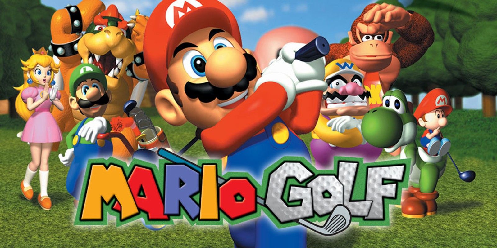 Title screen for Mario Golf 64