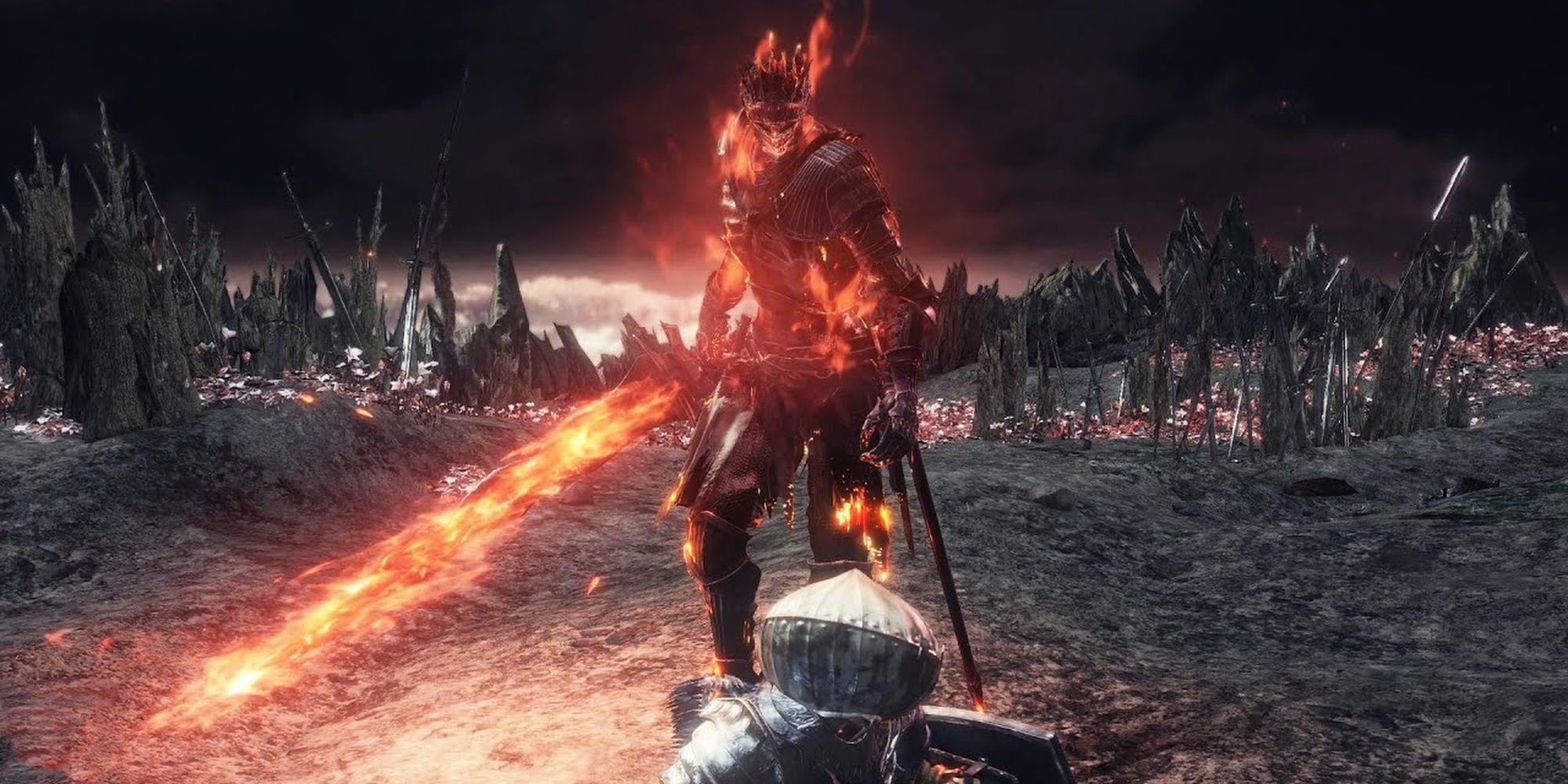 A smoldering ember soul for the second stage of the battle against the Dark One Spirits