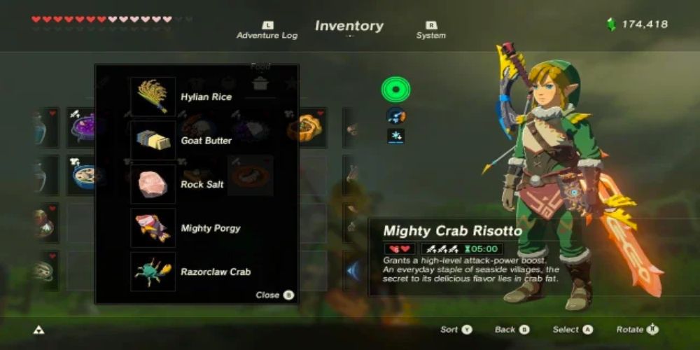 Zelda BotW Best Food Dishes, Ranked