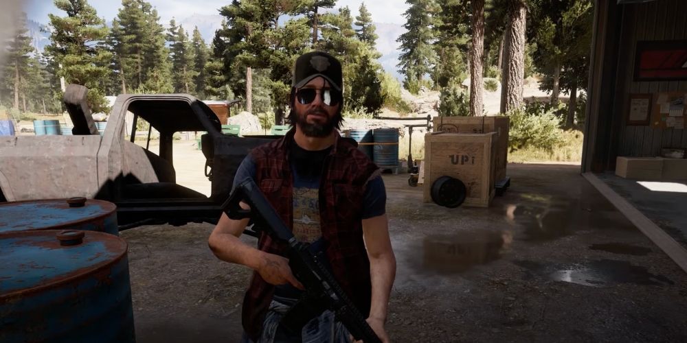 Far Cry 5 Nick Rye holding rifle