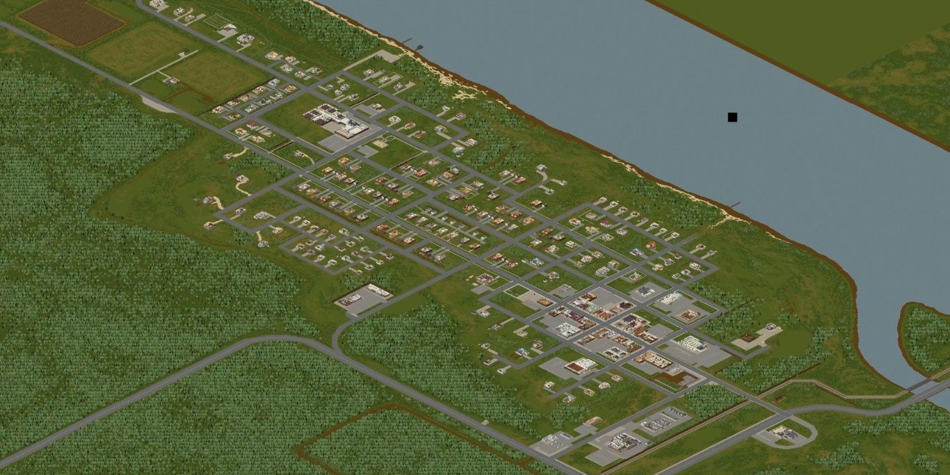 Overview map of Westpoint in Project Zomboid
