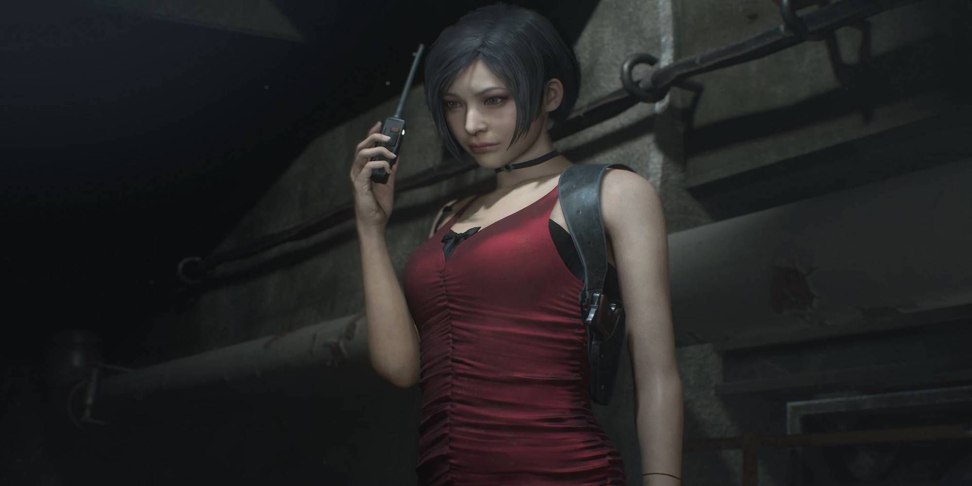 Ada Wong with walkie-talkie (Resident Evil 2)