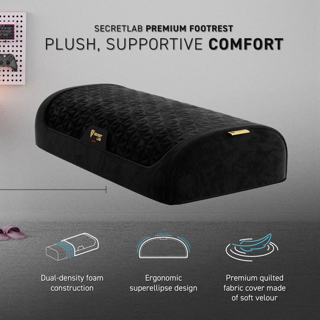 Secretlab Premium PlushCell Footrest Review Gaming Certified