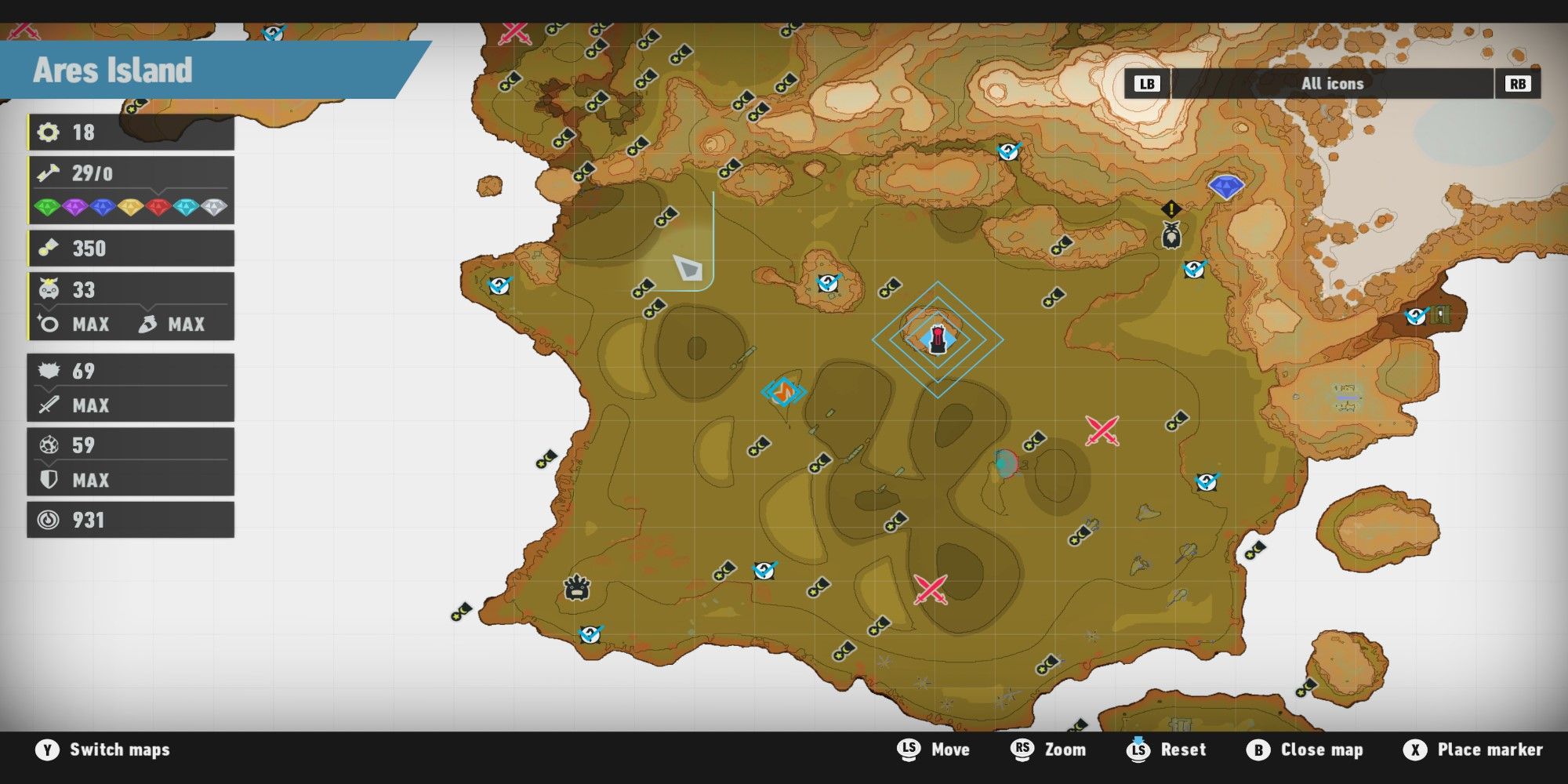 Ares map