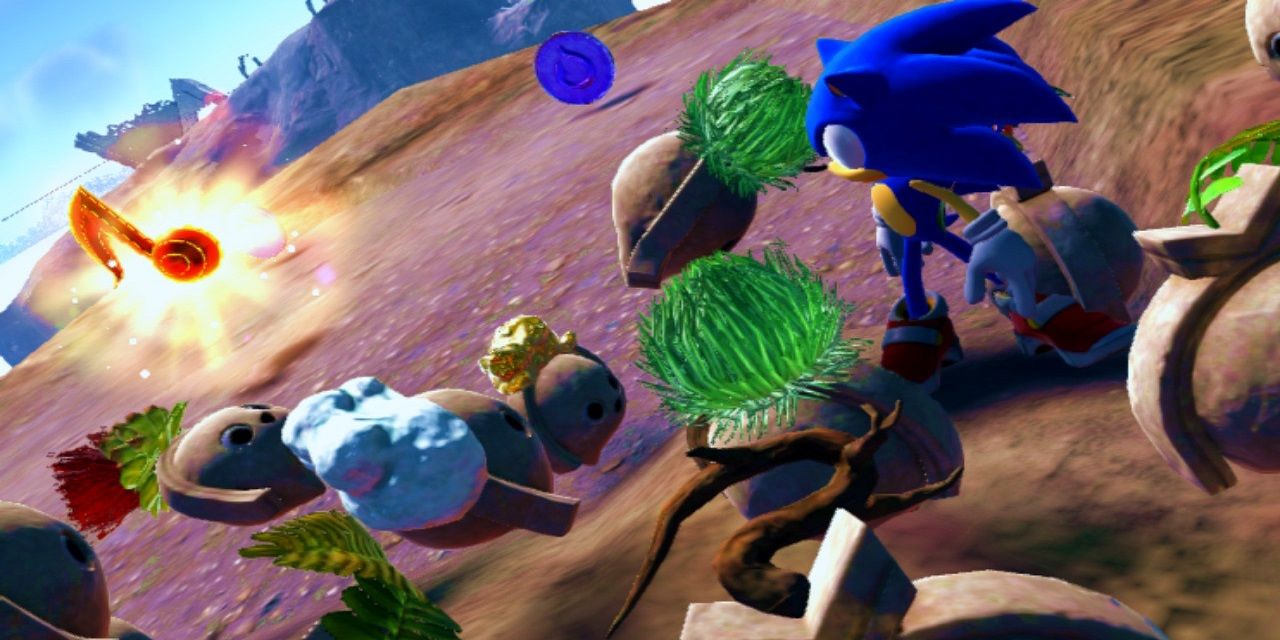 Sonic Looking At Music Note in Sonic Frontiers
