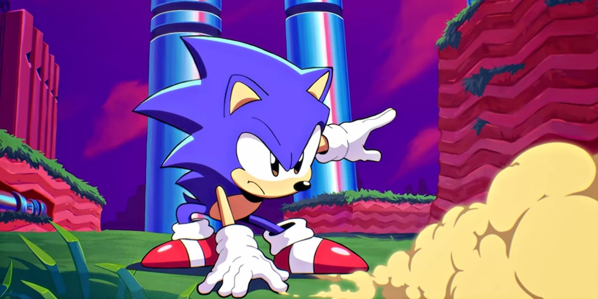 Artwork of Sonic the Hedgehog from Sonic Origins 