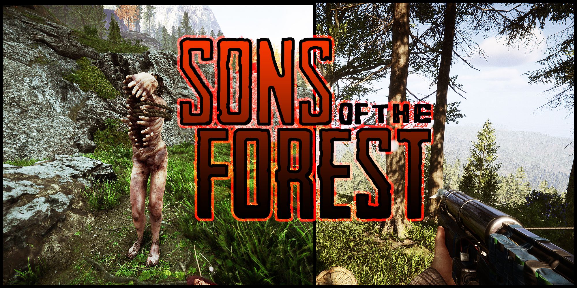 Sons of the Forest rope gun location—find the zipline