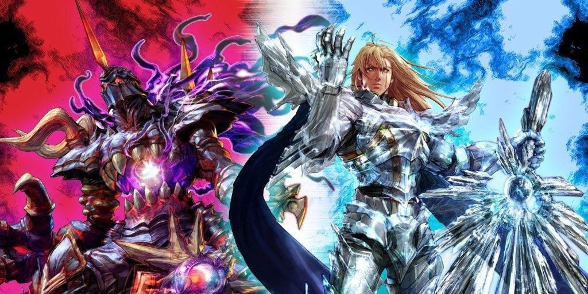 Art of Nightmare and Siegfried from SoulCalibur