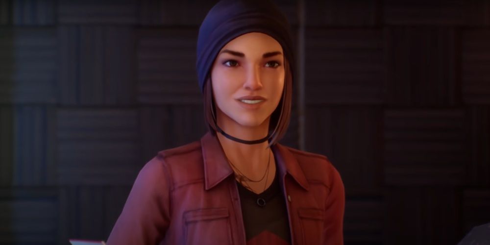 Steph Gingrich smiles at the camera from life is strange