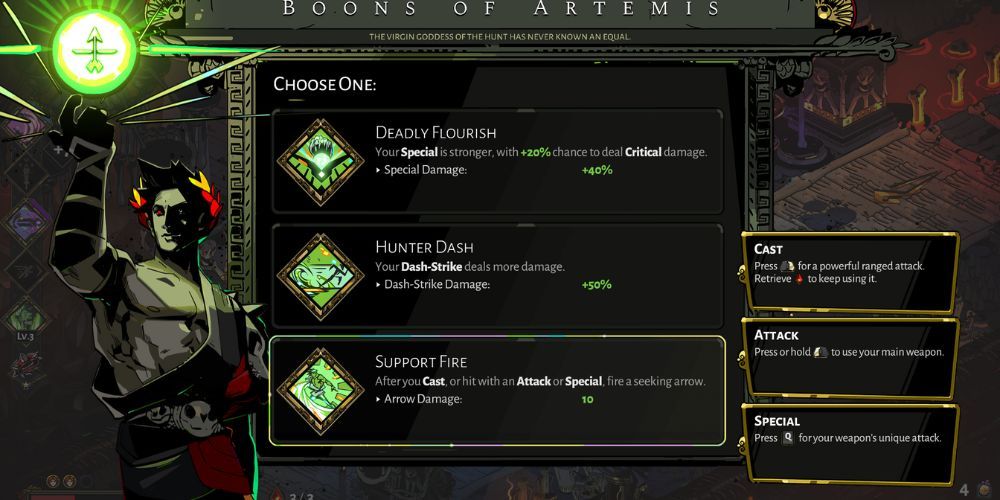 Support Fire Boon, Artemis, Hades