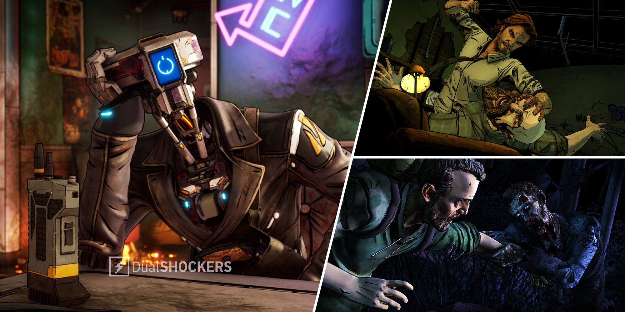 Tales From The Borderlands, The Wolf Among Us, The Walking Dead Telltale games